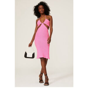 Victor Glemaud Knit Crochet Cutout Mini Dress